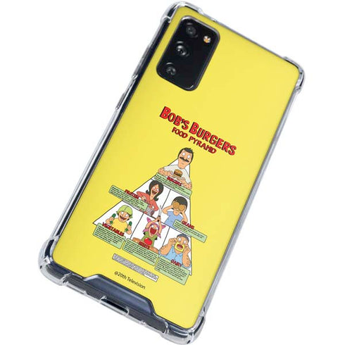 Bobs Burgers Food Pyramid Galaxy S20 FE Clear Case